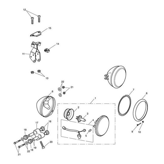 Bild von Bracket, Headlight