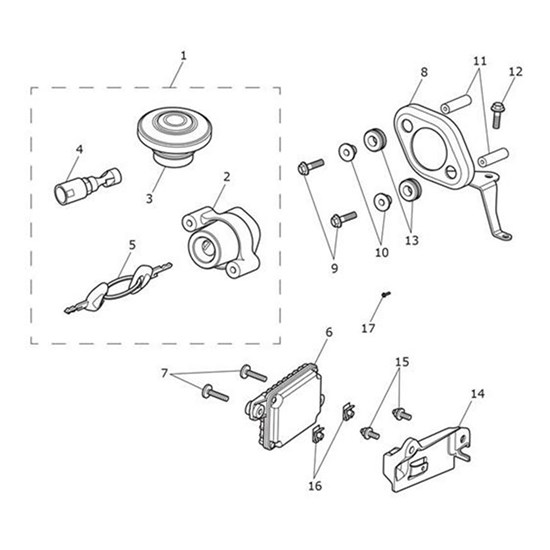 Bild von Bracket, Immobiliser, Moulding