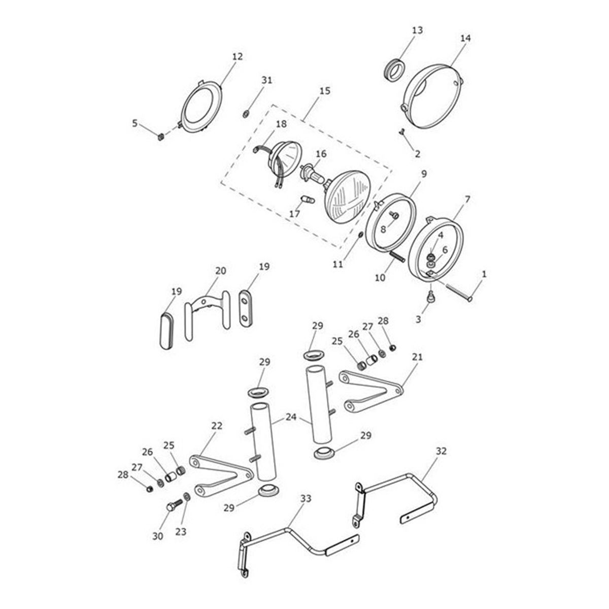 Bild von Bracket, Number Plate, Front, RH