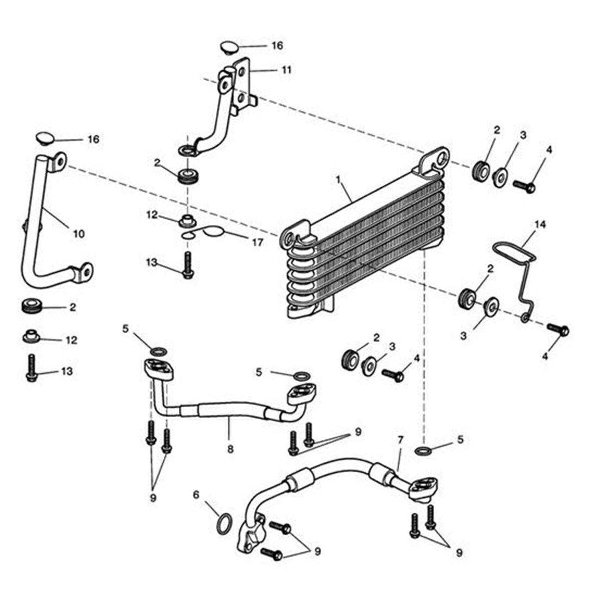 Bild von Bracket, Oil Cooler, Lh