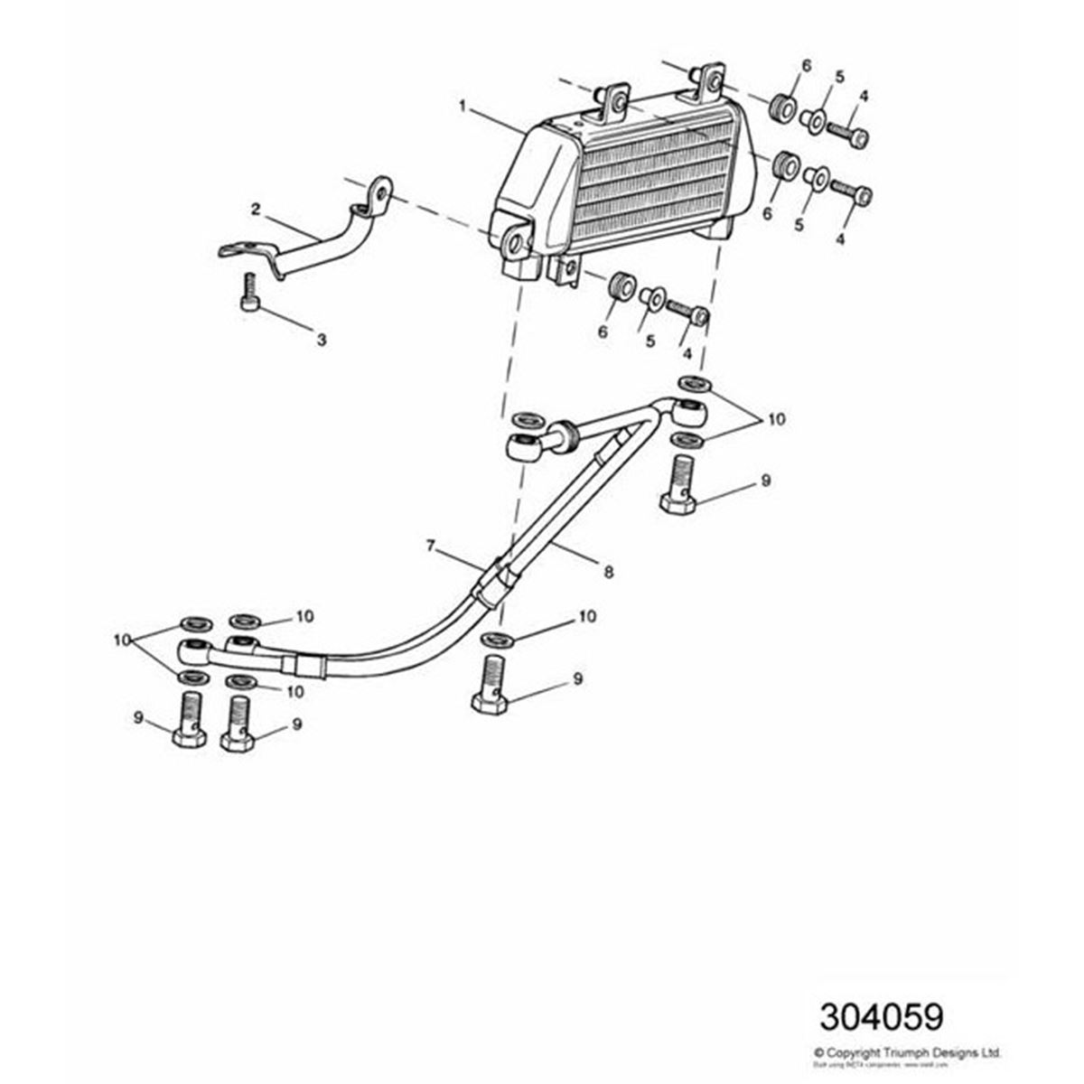 Bild von Bracket, Oil Cooler