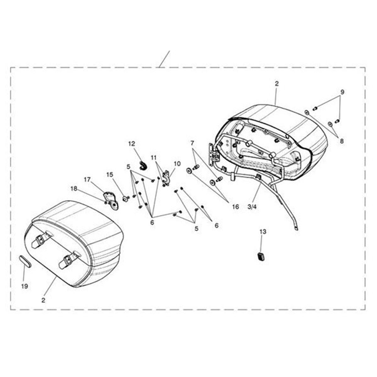 Bild von Bracket, Pannier, Pair