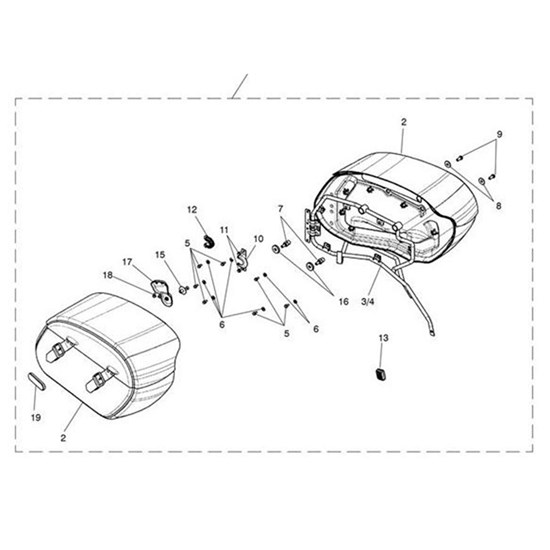 Bild von Bracket, Pannier, Pair