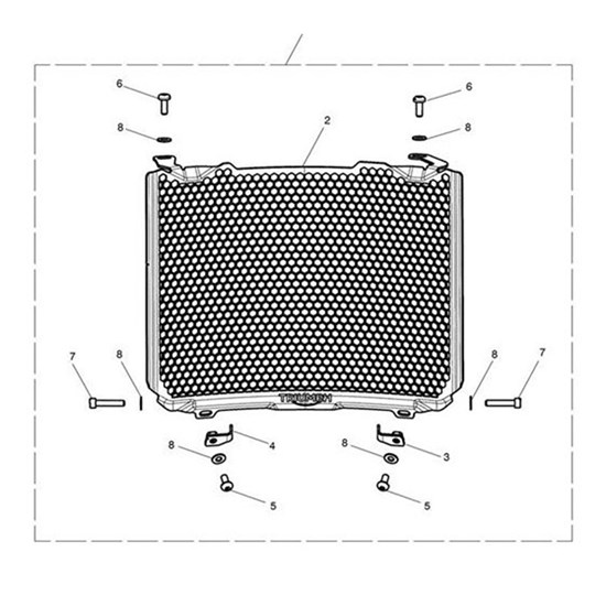 Bild von Bracket, Radiator, LH