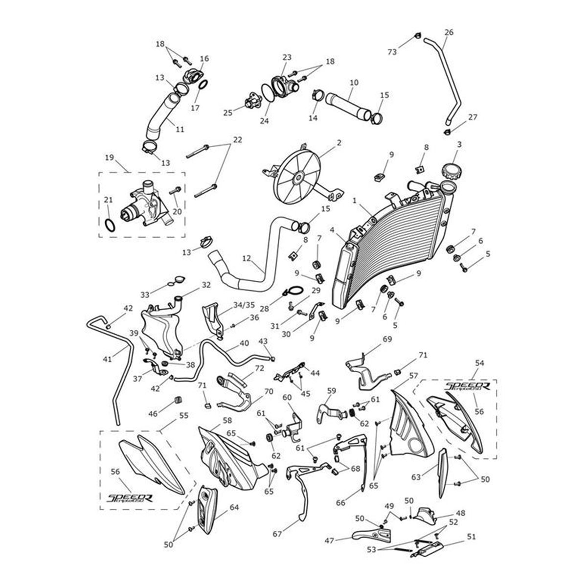 Picture of Bracket, Radiator Cowl, LHF