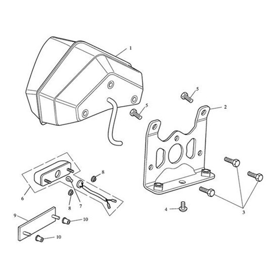 Bild von Bracket, Rear Light