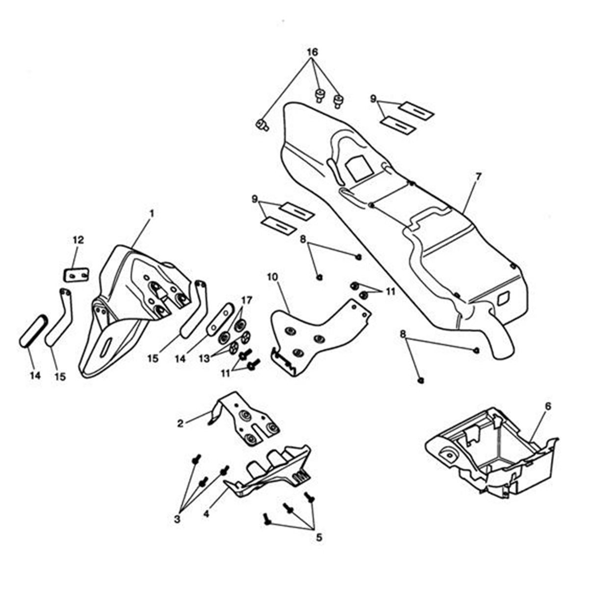 Bild von Bracket, Rear Mudguard