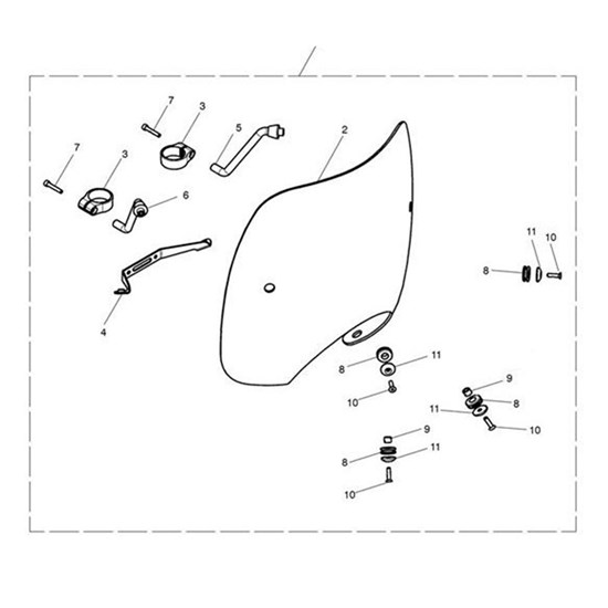 Bild von Bracket, Screen, LH, Fab