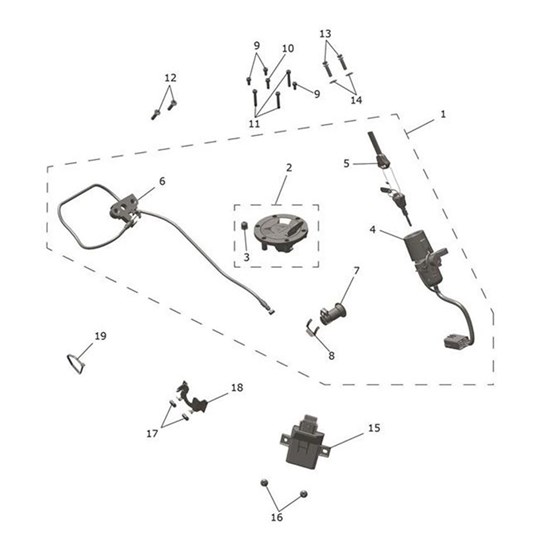 Bild von Bracket, Seat Lock