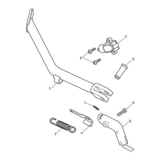 Bild von Bracket, Sidestand Switch