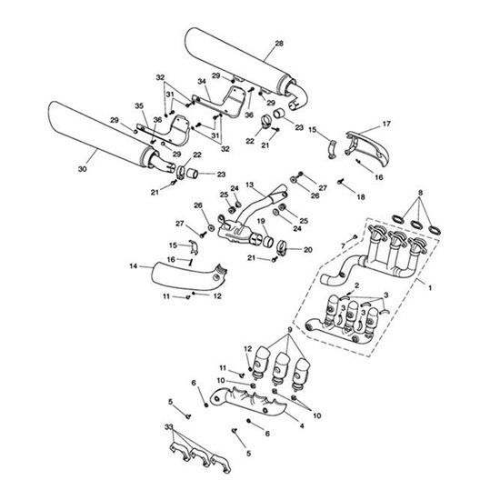 Bild von Bracket, Silencer, LH