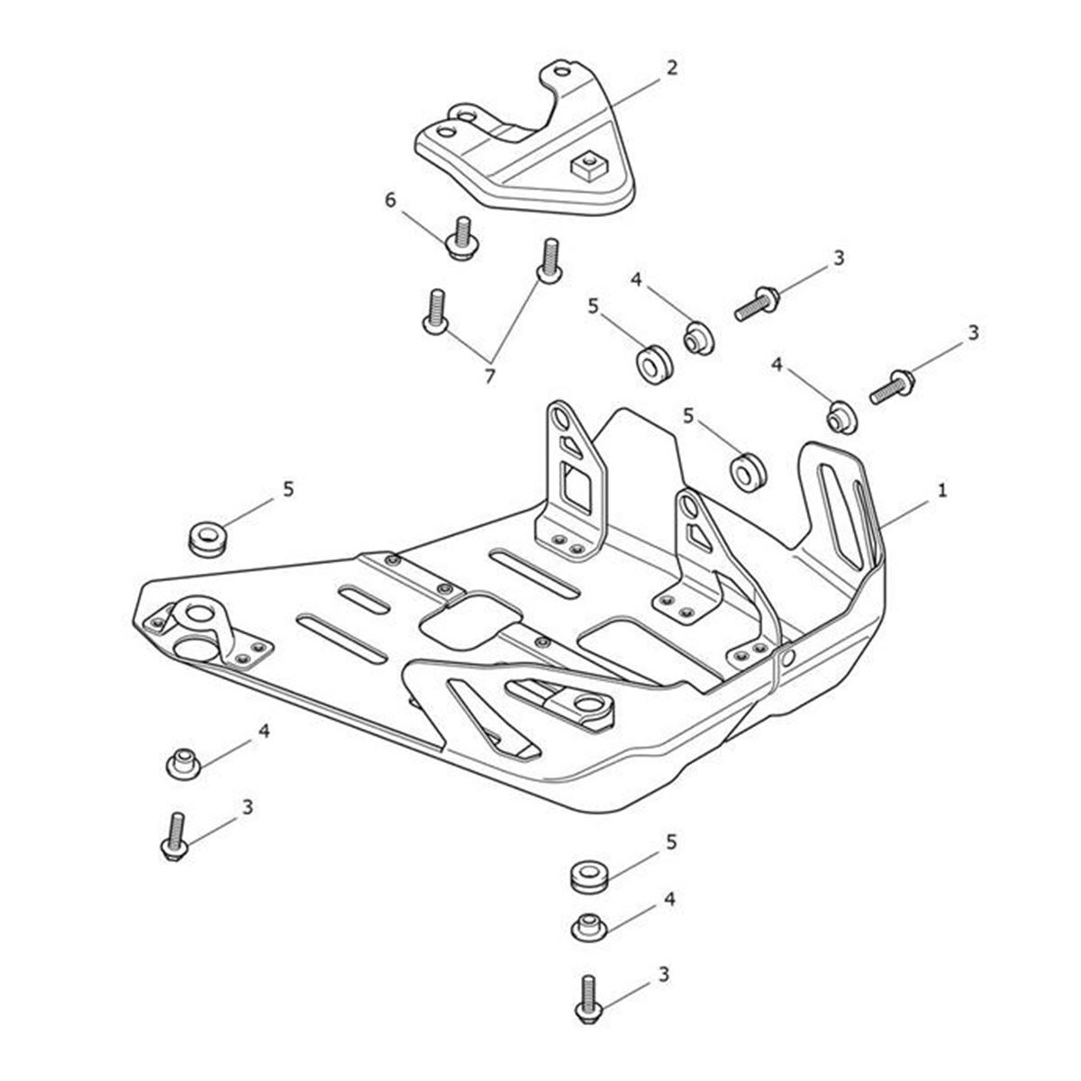 Bild von Bracket, Sumpguard, Front