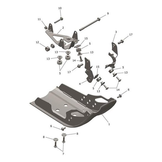 Bild von Bracket, Sumpguard Upper, RH