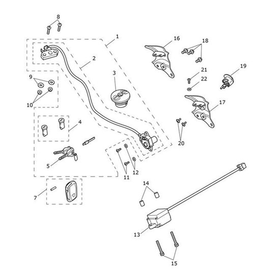 Bild von Bracket, Switch, Rotary, Mldg