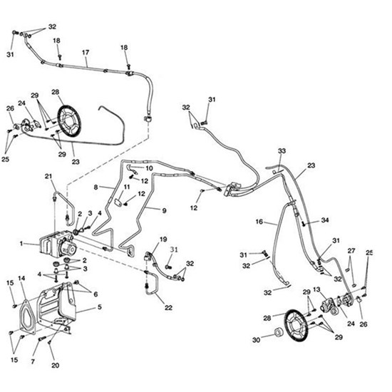 Bild von Bracket, T-Piece, Brake Hose