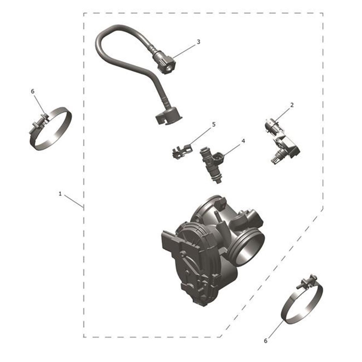 Bild von Bracket, Throttle Body Cover, RH