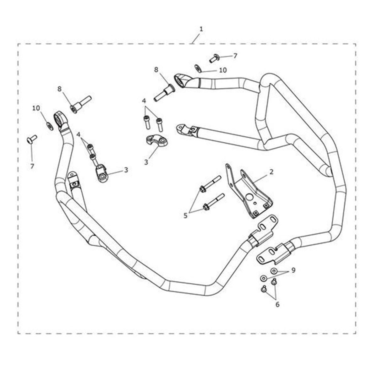 Bild von Bracket, Upper Protection Bars