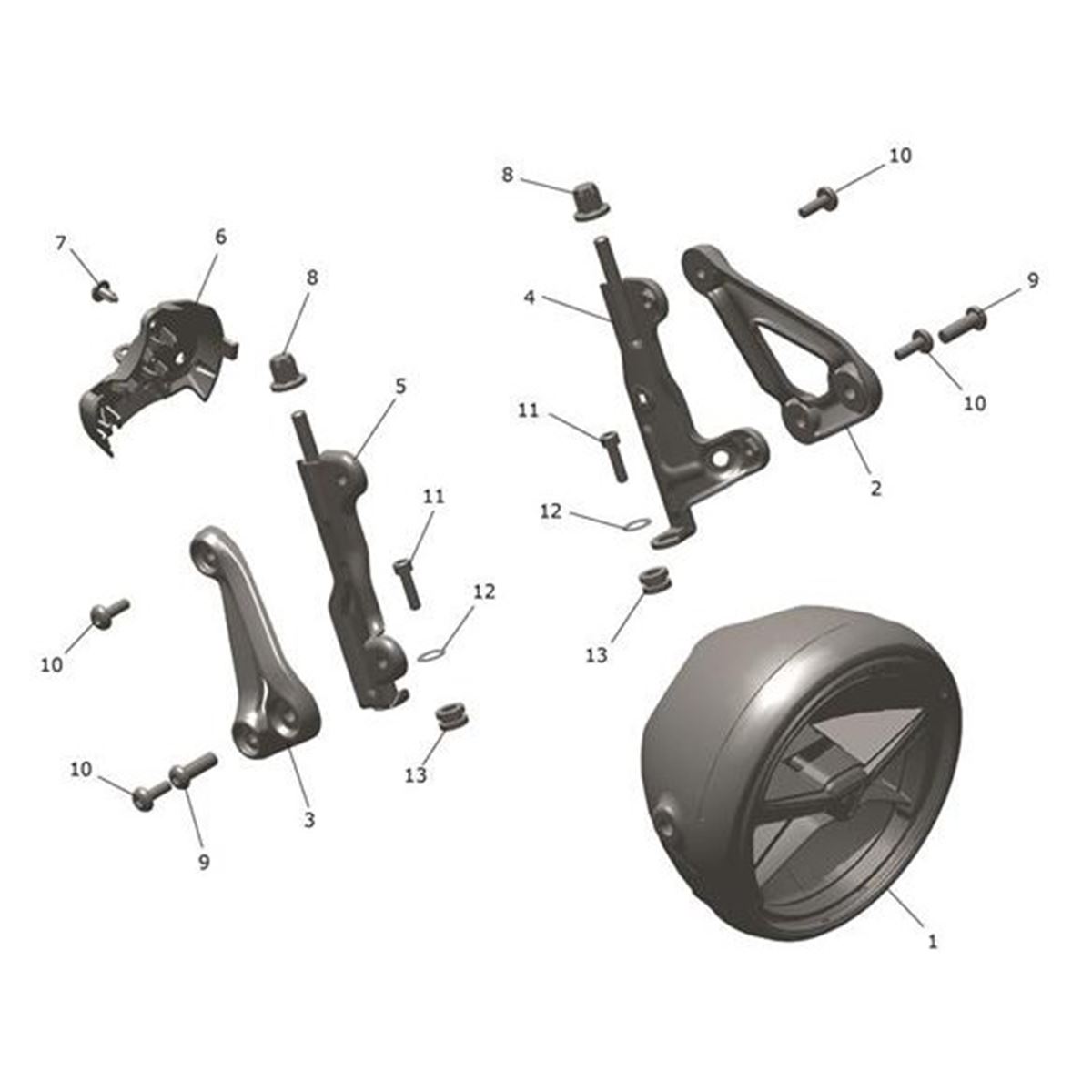Bild von Bracket Assy Holder, Headlamp