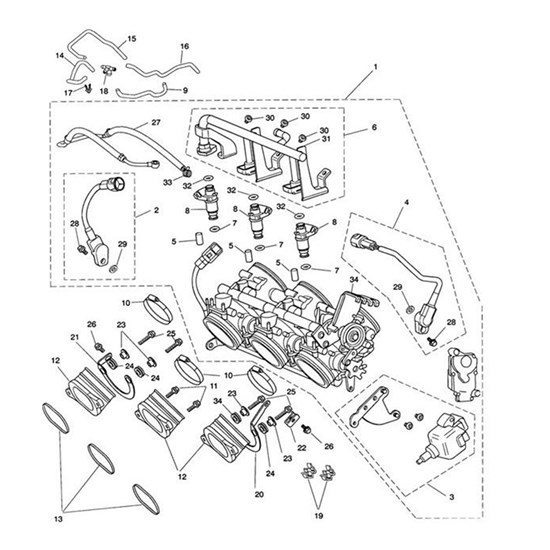 Bild von Bracket,Throttle Cable Kit