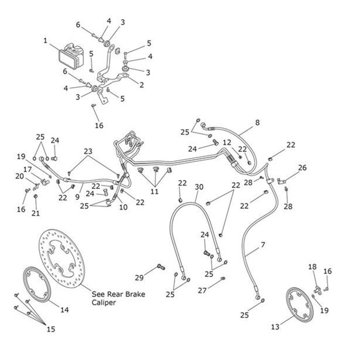 Bild von Brake Hose, Bridge, Front
