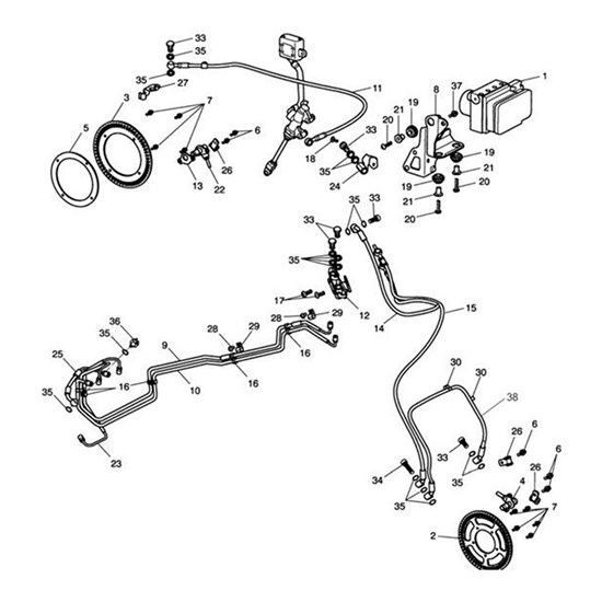 Bild von Brake Hose, Rear