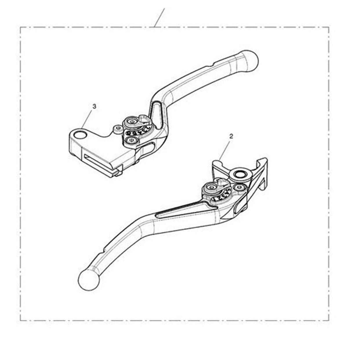 Bild von Brake Lever, Adj, Std, Long