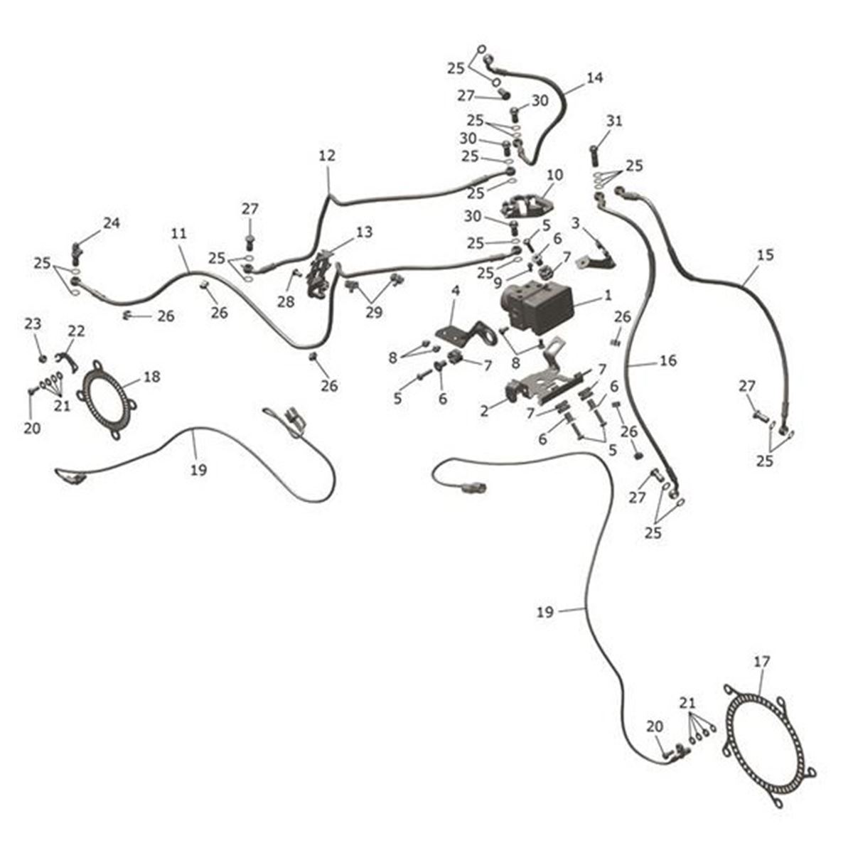 Bild von Brake Line, Front Caliper, LH