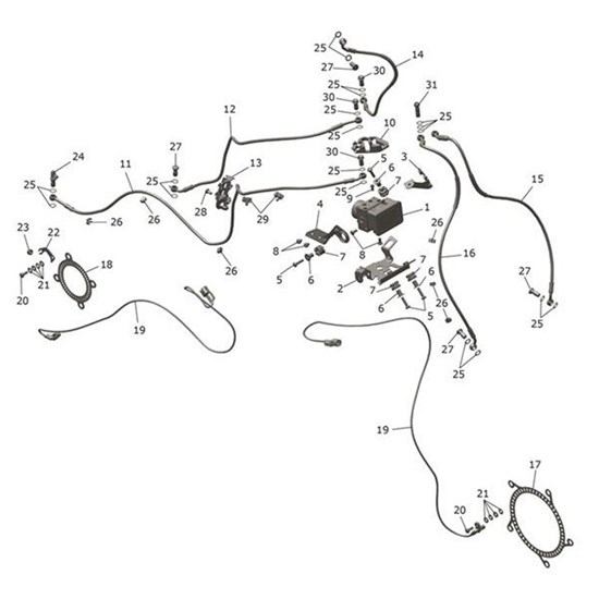 Bild von Brake Line, Front Caliper, LH