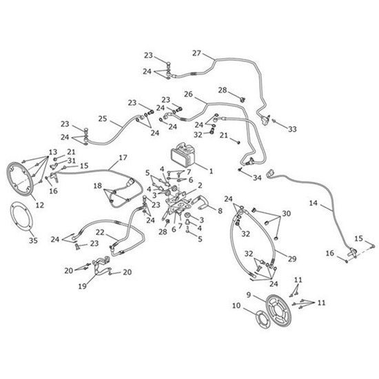 Bild von Brake Line, Mod, Headstock