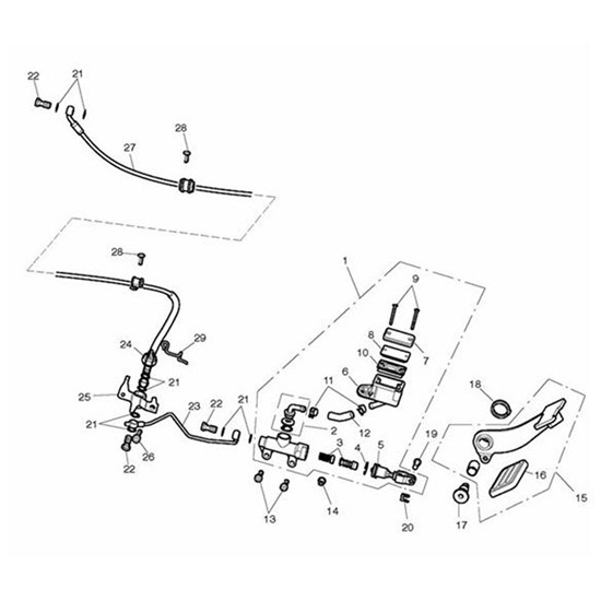 Bild von Brake Line Assy, Flexi