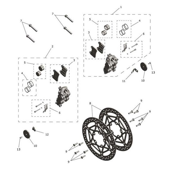 Bild von Brake Pad Set, x 2 Pads