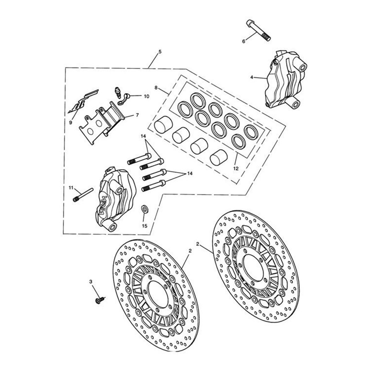 Bild von Brake Pad Set, x 2 Pads