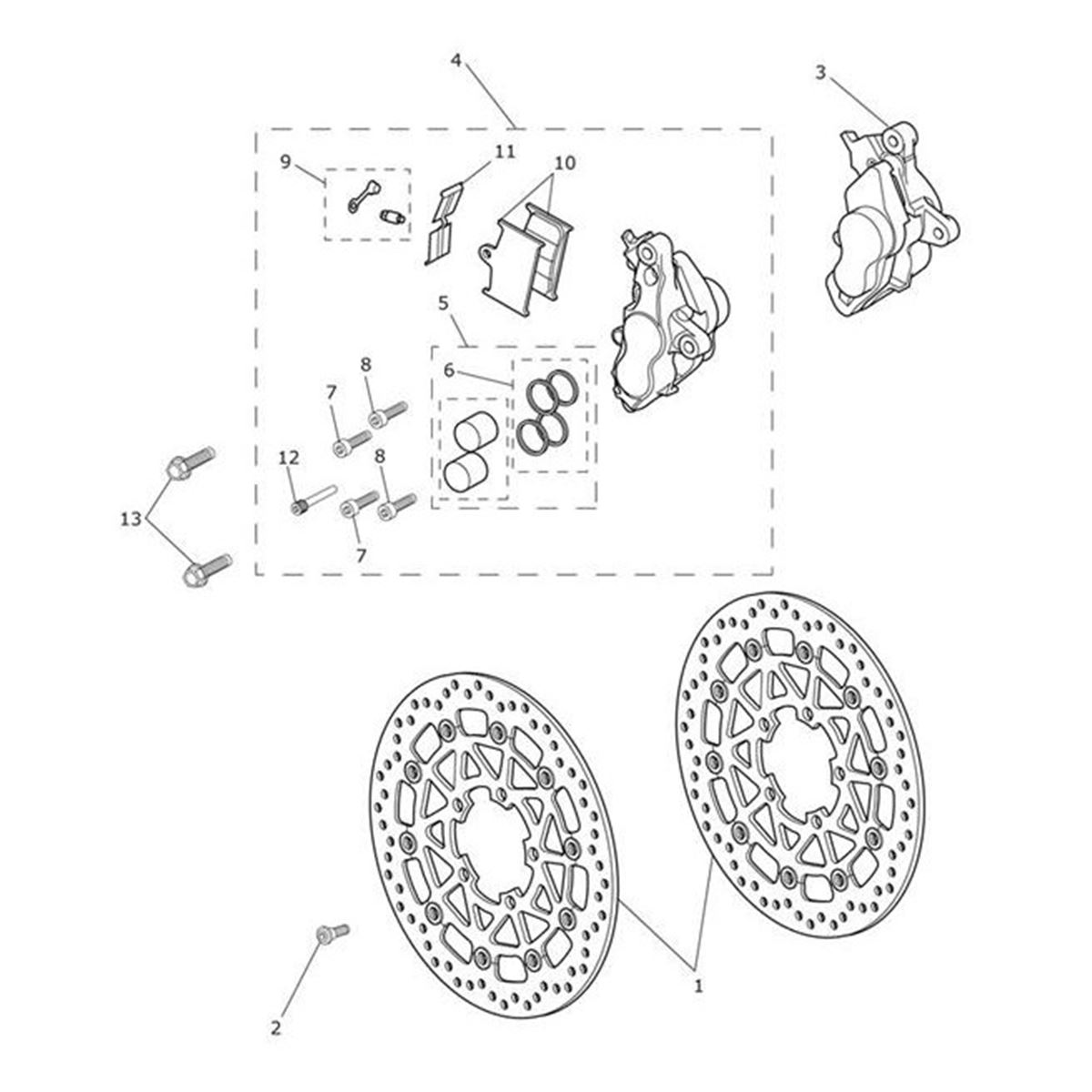 Bild von Brake Pad Set, x 4 Pads