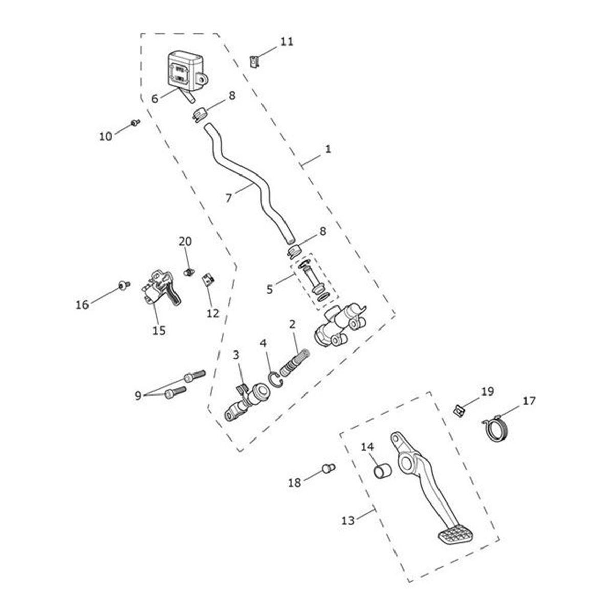 Bild von Brake Pedal, Satin