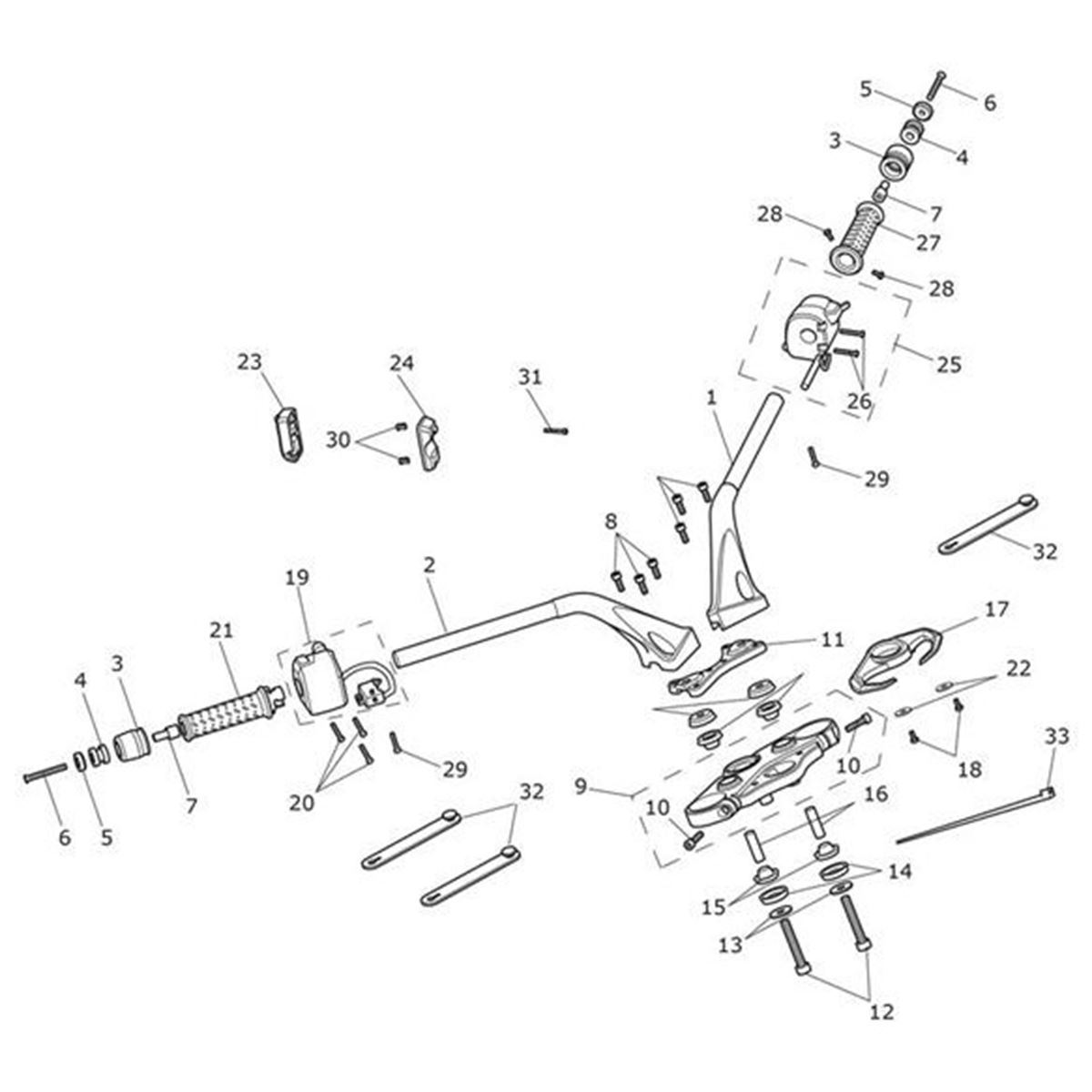 Bild von Bush, Rubber, H/Bar Clamp