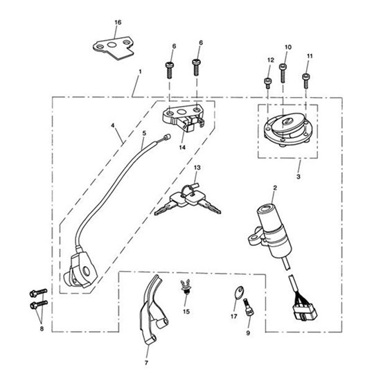 Bild von CABLE,SEAT LOCK