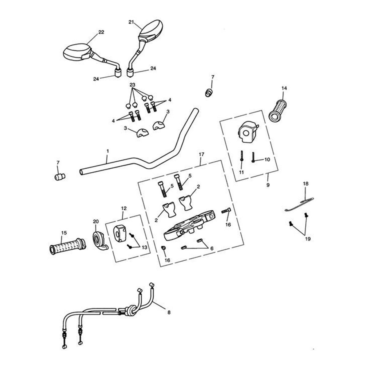 Bild von CLAMP,HANDLEBAR,LOWER