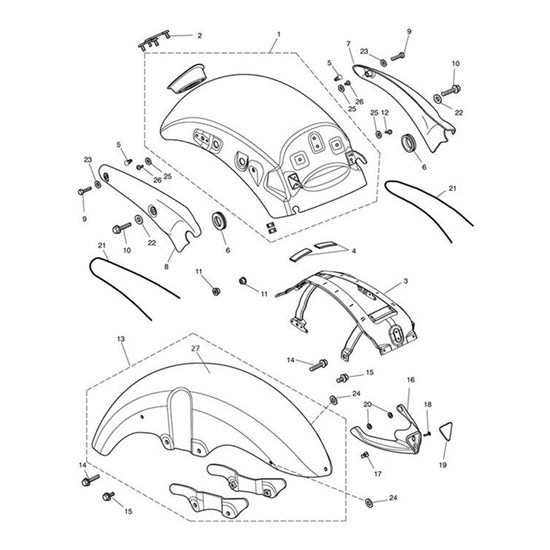 Bild von COVER,MUDGUARD REAR,LH