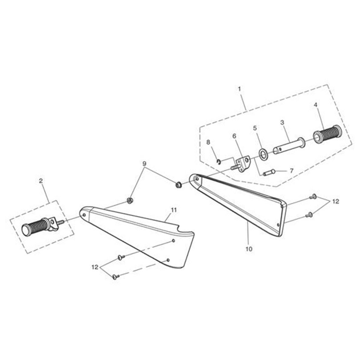 Bild von COVER,OUTRIGGER,CHROME,RH
