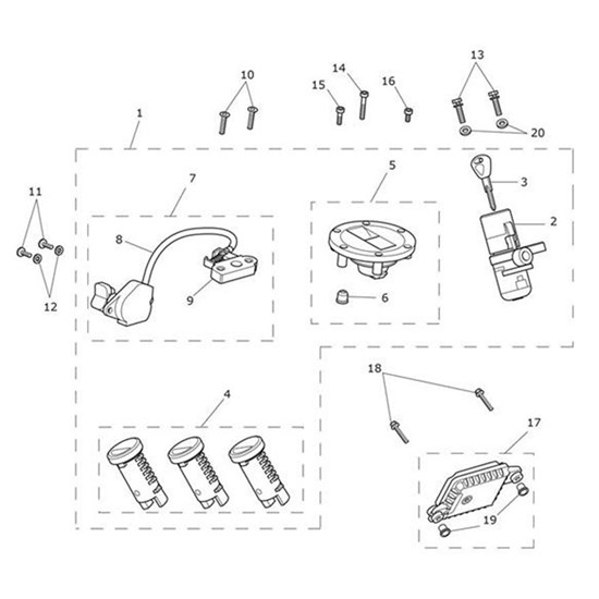 Bild von Cable, Seat Lock