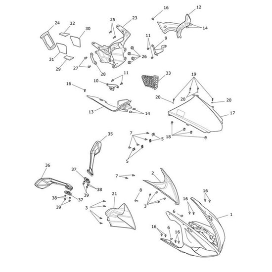 Bild von Cable Guide, Headstock