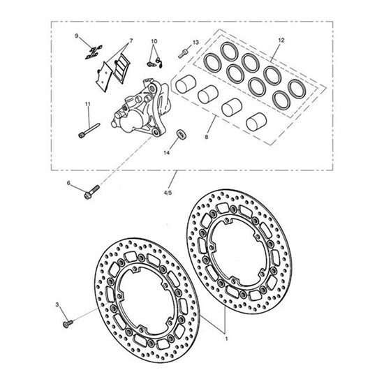 Bild von Caliper, Brake, Front, RH