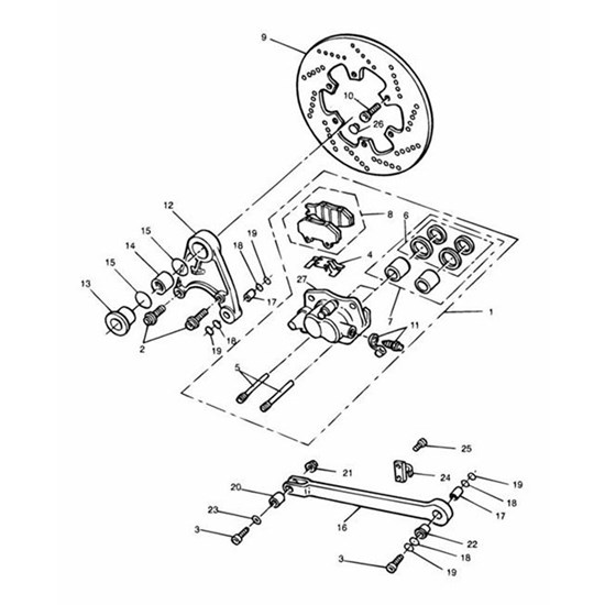 Bild von Caliper Assembly, Rear