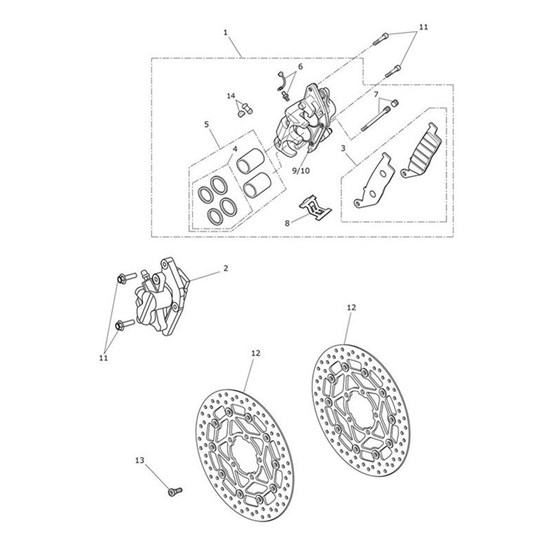 Bild von Caliper Assy, Front, LH