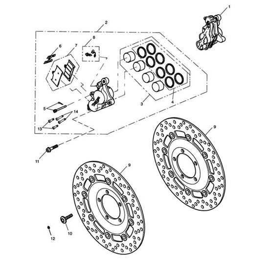 Bild von Caliper Assy, Front, RH