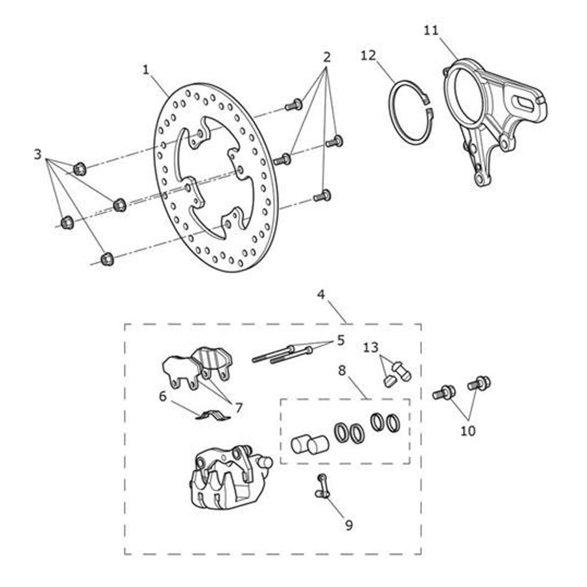 Bild von Caliper Carrier, Rear