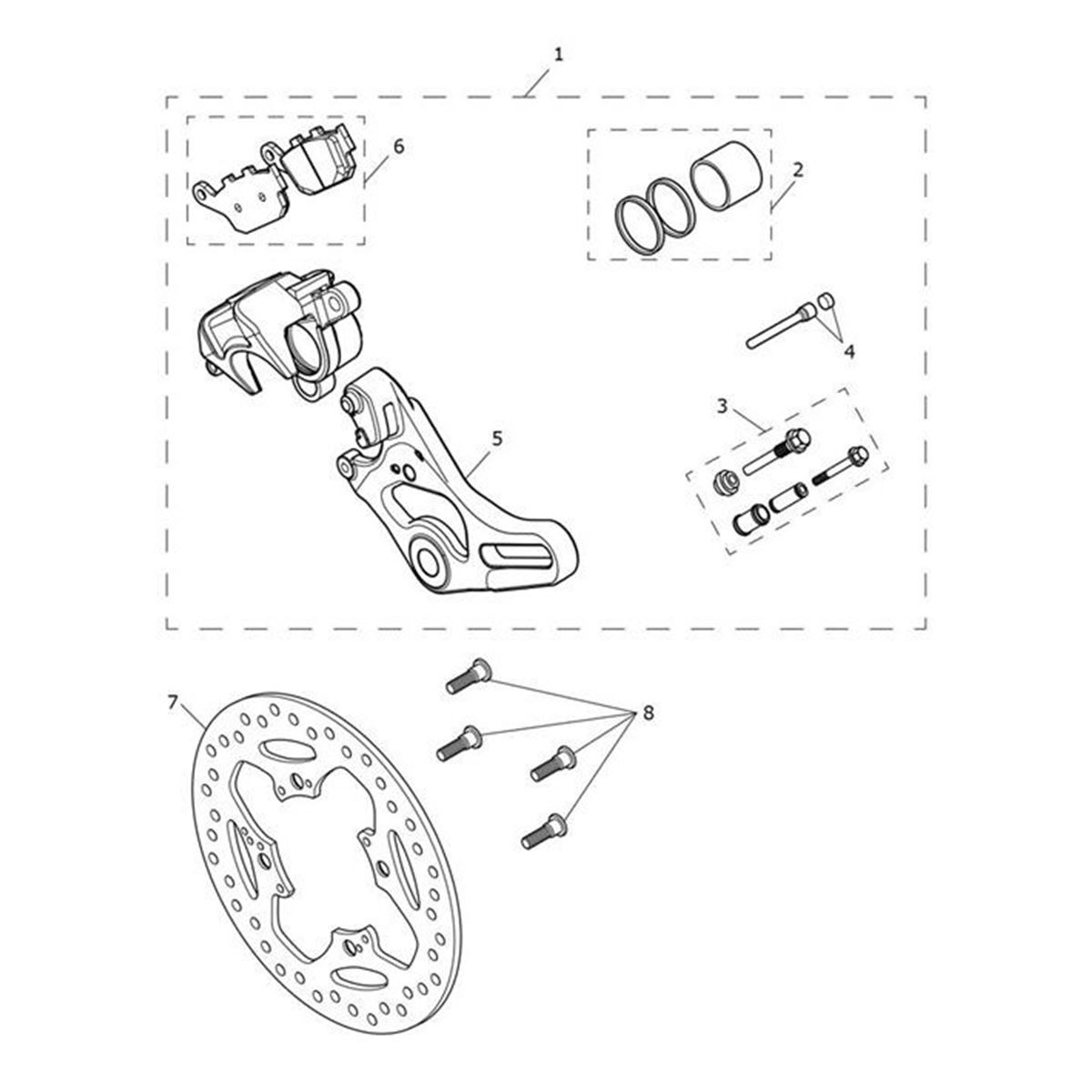 Bild von Caliper Carrier, Rear