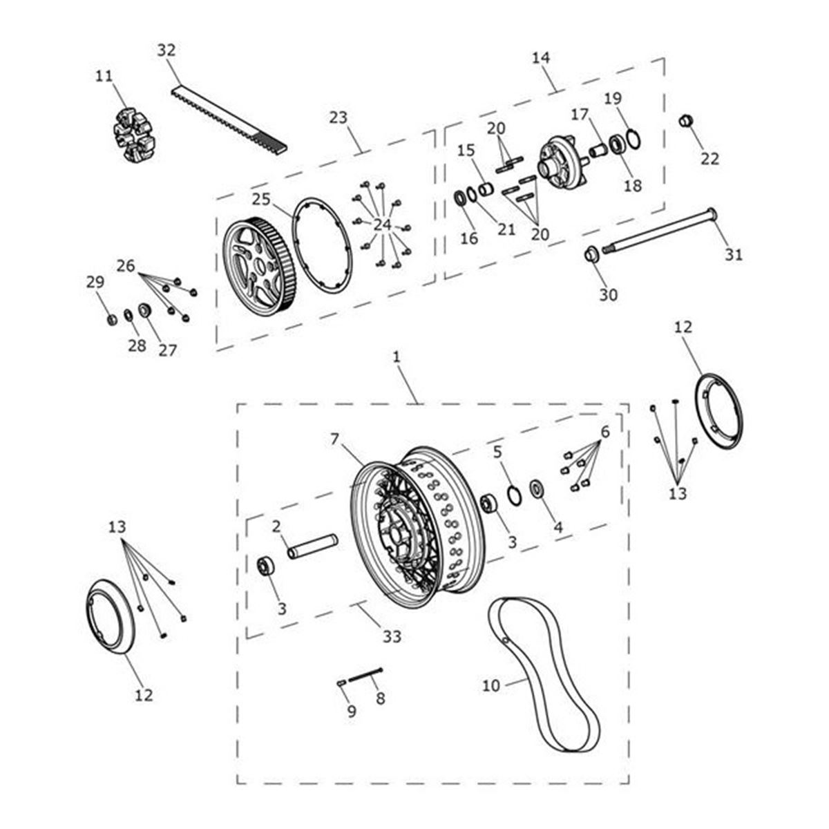 Bild von Cap, Rear Hub