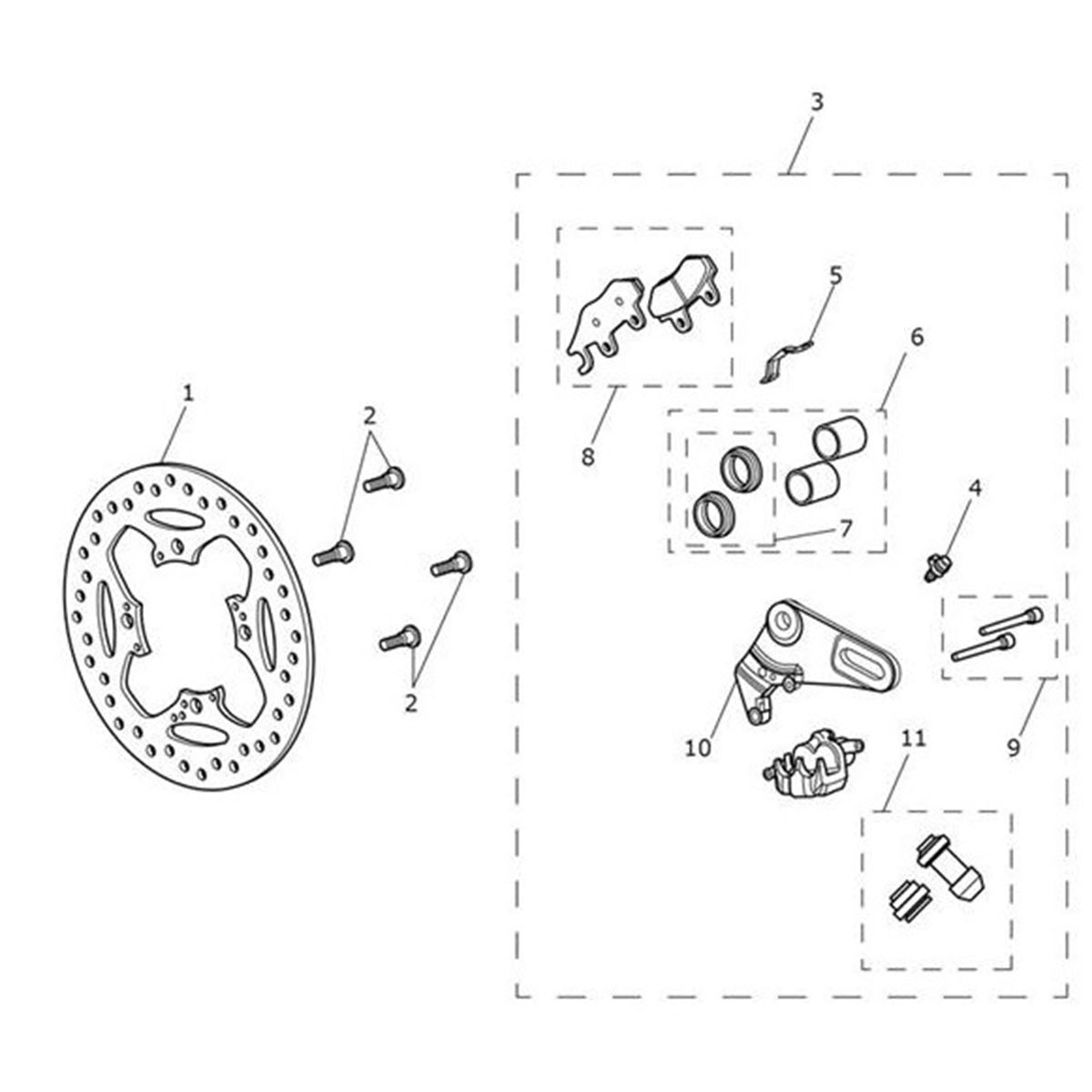 Bild von Carrier, Rear Caliper