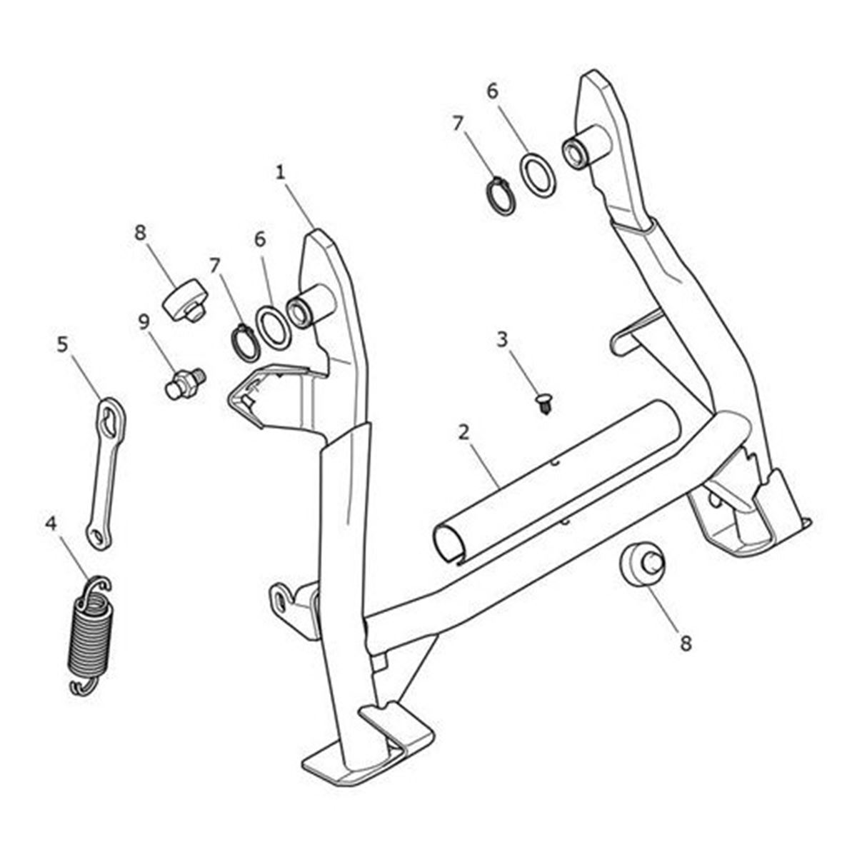 Bild von Centrestand Assy, Long